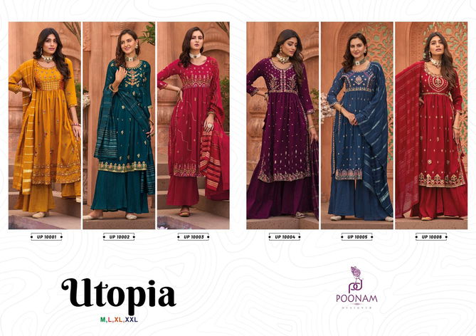 Utopia By Poonam Nayra Cut Readymade Suits Catalog
